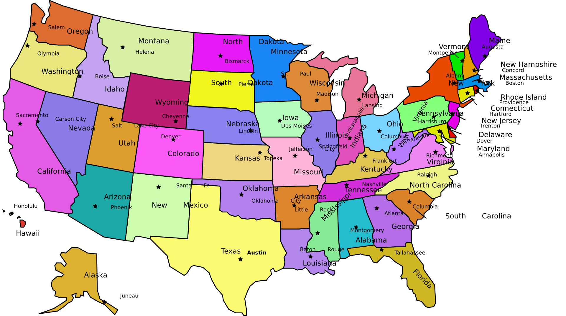 Staaten  der USA  USA  Wiki de